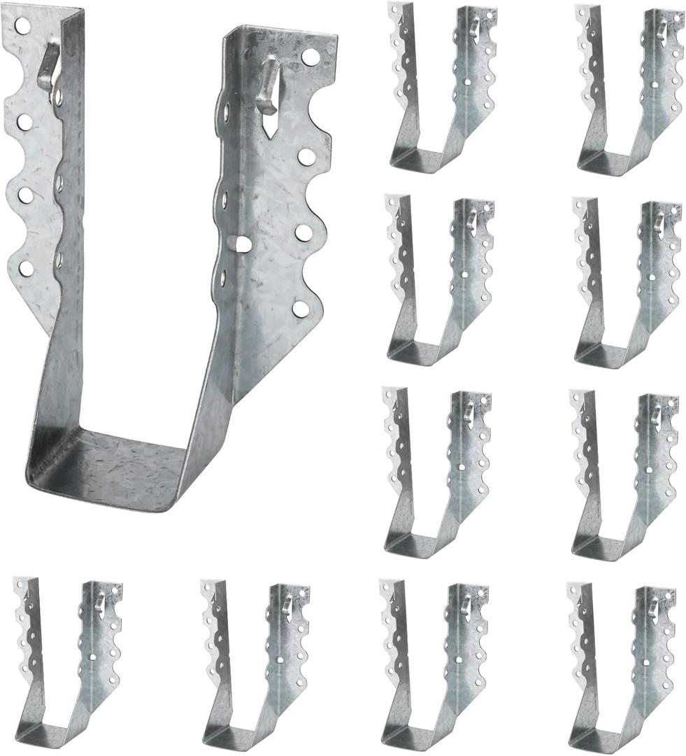 LukLoy 10 Pack 2x6 Joist Hanger 20 Gauge Galvanizing Face Mount Joist Hangers for Wood