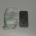 Magnetic for iPhone 13 Phone Case for Women/Men, Matte Luxury Soft Metallic Luster Design with Camera Lens Protector, Compatible with Magsafe Case for iPhone 13 6.1" - Black