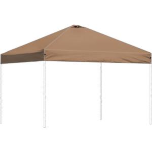 Canopy Replacement Top Outdoor only Suitable for Top Width 118x118 inches Straight Leg Without Central Pole and Side Extensions Pop up Tent, Dark Brown