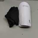 Adults Shin Pads incl. Sleeves with Optimized Insert Pocket - Protective Soccer Equipment for Kids Adults (White XL)