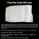GY21876 Gas Fuel Tank, Plastic Gas Tank Compatible with John Deere 100 Series, include D140 L100 L108 L110 L111 L118 L130 LA105 LA115 Riding Lawn Mower Fuel Tank, Replace GY21102, GY20894