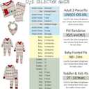 Butterblu JAMIE Matching Family Jammies Christmas Pajamas Organic Cotton PJs Womens, Mens, Kids, Toddlers, Baby, Pets (0-3 Months, Nordic Fair Isle Ivory)