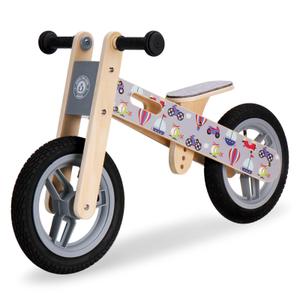 Udeas Wooden Balance Bike, Gray
