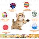 Shappy 150 Pcs Cat Toys for Indoor Cats Bulk, Kitten Toys Pack, Variety Interactive Gift Including Mice Rainbow Balls Spring Crinkle Balls Gift for Kitty Kitten Cat(Classic)
