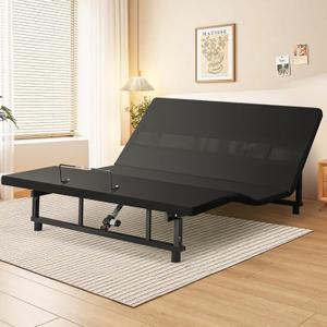 Mixcous King Adjustable Bed Frame with Zero Gravity Heavy Duty 750 lbs | Electric Base with Wireless Remote for Back Pain Relief, Anti-Snore & Head/Foot Incline, Quiet Motor, Easy Assembly