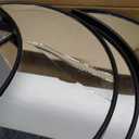 YUBAIHUI Moon Phase Mirror Set, 5pcs Boho Moon Wall Decor for Home Bohemian Bedroom Decoration Living Room Decor, Acrylic Mirror, Not Real Mirror (Black)