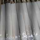 Aodaer 50 Pack 33 Inches Paper Umbrellas for Wedding Chinese Japanese Parasol Paper Decorative Oiled Umbrella DIY Painting Crafts for Bridal Party Decor Photography Props, White