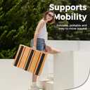 Wooden Step Stool One Step Stool for Adults Non-Slip Platform Mobility Step Heavy Duty Outdoor Steps for Seniors Adults with Bad Knee,No Assembly Required(25.7" L x 17.1" W x 3.38" H)