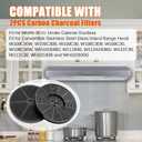 2PCS Carbon Charcoal Filters Fit for Winflo 30 In. Convertible Under Cabinet Ductless Stainless Steel Glass Island Range Hood Replace for WRHF004S2