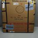 VooBang 24 inch Round Bathroom Mirror, Gold Modern Circle Wall Mounted Vanity Mirror with Gorgeous Circular Deep Frame for Bathroom, Living Room, Bedroom, Hanging or Leaning