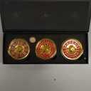 Wheel of Fate Dice Spinner ,DND 7-in-1 roulette dice , metal Dragon D&D dice set, with Gorgeous Gift Box for Dungeons and Dragon and Tabletop Game (Golden 7 in 1)