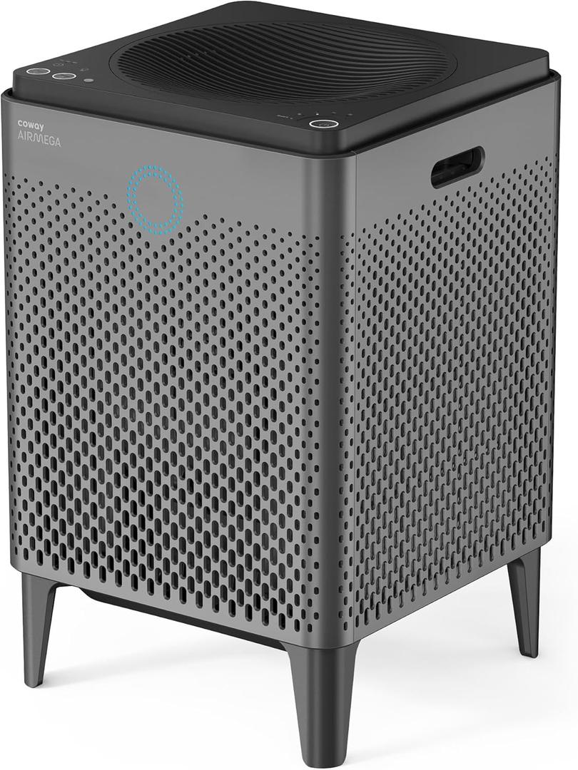 COWAY Air Purifiers for Home Large Room Up to 3,120ft, 2 Sets of Washable Pre-Filters and True HEPA Filters for Smoke, Allergies, Pet Dander, Odor, AQI, Auto & Sleep Mode, Timer, 400(G)