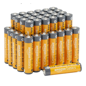 Amazon Basics AAA Alkaline High-Performance Batteries, 1.5 Volt, 10-Year Shelf Life, 36 Count (Pack of 1)
