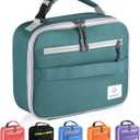 Genteen Lunch Box Kids,Insulated Lunch Bag Kids Boys Girls,Soft Bag Mini Cooler Back to School Thermal Meal Tote Kit Lunch Box for School,Work,Outdoor (Green)