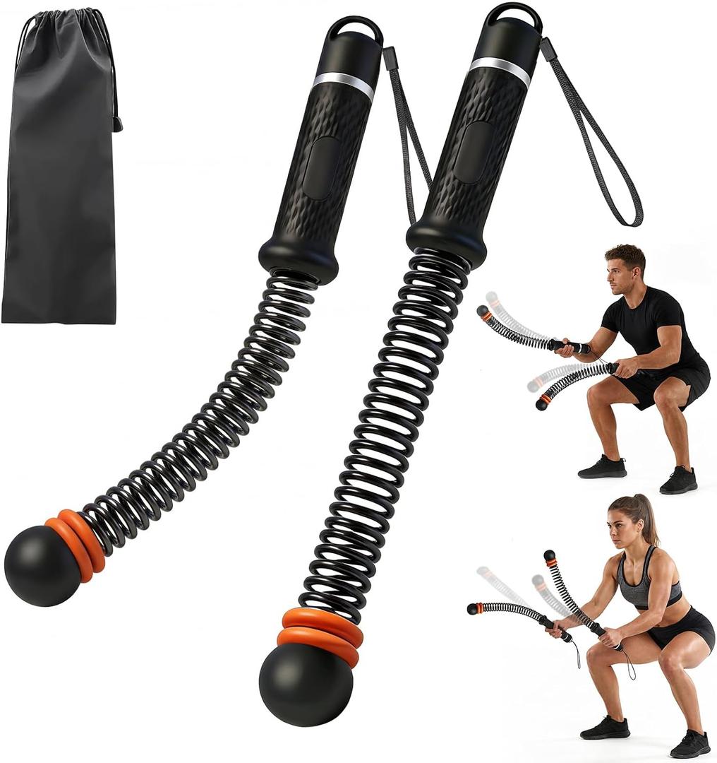 Ropeless Battle Ropes, Adjustable Weighted Cordless Battle Ropes for Home Gym, Portable Workout Equipment Exercise Rope for Strength Training, HIIT & Cardio Fitness