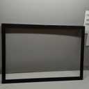 Americanflat 24x36 Canvas Floating Frame with Adhesive Strips Included - Vertical and Horizontal Floating Frame for Artwork - Canvas Frames for Wall Display - Black