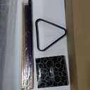 GarveeLife 7 ft Pool Table, Billiard Table with 2 Cue Sticks, Billiard Balls, Cues, Cleaning Brush, X-Legs, Black Cloth, Rustic Grey, 84" L x 46.5" W x 32.7" H