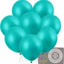 AFTERLOON Biodegradable Balloons Pearlized Turquoise Blue (Tiffany) 12 Inch 100 Pack, Pearlescent Thickened Extra Strong Latex Helium Float, for Baby Gender Reveal Wedding Birthday Party Decorations