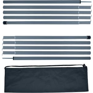 Adjustable Tent Poles Steel Rods for Tarp Canopy Camping Replacement  (Grey) 