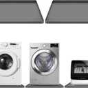 STARTWO 2 Pack Washing Machine Drip Pan Washer Drain Pan,27"L x 27"W Waterproof Non-Slip Shockproof Soft Silicone Mat with 2cm Raised Edge for Washing Machine Dryer & Floor Protection