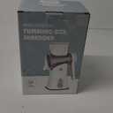 APSARAS USA Cheese Grater Hand Crank, Rotary Cheese Grater, 5 in 1 Rotary Grater, Cheese Shredder Replaceable Stainless Blades with Strong Suction Base, Easy to Clean Kitchen Gadgets with Storage Box (White)