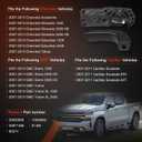 Interior Door Handle Front Left Drivers Side Compatible with 2007-2014 Chevy Silverado 1500/2500/3500 Tahoe Suburban Avalanche GMC Sierra Yukon Cadillac Escalade ESV/EXT,Replaces OEM# 20833606, 80374