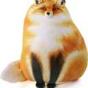 Fox Stuffed Animal, 14" Fox Plush Pillow, Cute Plushies, Throw Pillow Doll Big Plush Toys Birthday Gift for Girls, Boys, Girlfriend, Kids Birthday Christmas