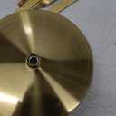 21 Rattan Light Fixtures Ceiling Light Wicker Boho Chandelier with Hand Woven Brushed Brass Finish Flower Shade for Kids Room Bedroom Laundry Room Cloak Room 5-Light