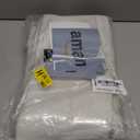 H.VERSAILTEX Primitive Linen Curtains 100% Blackout Curtain Drapes Burlap Fabric Curtains with White Thermal Insulated Liner, Grommet Top Drapes Living Room/Bedroom (2 Panels, 52 x 45 Inch, Ivory)