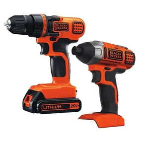 Black & Decker 20V MAX Drill/Driver Impact Combo Kit with BLACK