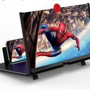 18" Screen Magnifier,3D HD Mobile Phone Magnifier Projector Screen Enlarger for Movies, Videos, and Gaming, Foldable Cell Phone Stand with Screen Amplifier, Supports All Smartphones (Black 18Inch)
