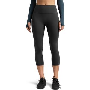 Colorfulkoala Dreamlux No Front Seam Leggings for Women High Waisted Capris 21" Inseam Yoga Pants (XX-Large, Dark Carbon)