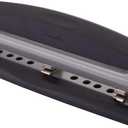 Swingline 3 Hole Punch, 10 Sheet Capacity Three Hole Puncher 3 Ring, Adjustable 2-3 Hole Paper Punch, Precision Pro, Black & Silver (74037)