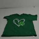Girls Heart St Patricks Day Shamrock Irish Toddler Baby T-Shirt (2T, Kelly Green)