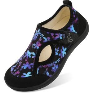 LeIsfIt Womens Slippers Wide Diabetic Shoes Adjustable Arthritis Edema House Shoes Indoor Outdoor Slippers, 43