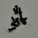 10 Pieces M12-1.75x40mm Flat Head Hexagon Screws, 10.9 Grade Black Carbon Oxide Steel, High Strength, Not Easy to Slide, Easy to Operate, Used in Precision Instruments, Machinery (Size: M12 X40)