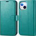 TUCCH Wallet Case for iPhone 14 6.1", Magnetic PU Leather Stand Flip Cover with 4 Card Slots [RFID Blocking] Folio [TPU Shockproof Interior Case] Compatible with iPhone 14 6.1-inch, Cyan