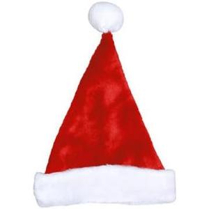 0402009AZSACC Decorative Plush Santa Hat, 17-Inch, Red