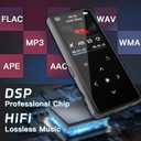 128GB MP3 Player with Bluetooth, Portable Music Player with Built-in Speaker, Enjoying Your Digital Music and Audiobooks Anytime,Includes FM Radio,Recorder,E-Book,and Comes with Earphones