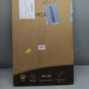 Malier Dog Gate with Door, 34-55" Extra Wide Full Metal Pet Gate Short Dog Gate for Stairs, Pressure Mount 20'' Tall Puppy Gate, Easy Step Over Low Gate for Doorways (White)