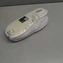 ONCAI Women's House Slippers, Cushion Memory Foam Waffle Upper Home Comfortable Warm Winter Cozy Soft Lightweight Indoor Best House Shoes Non-slip Rubber Sole US Size 5-11 (White)