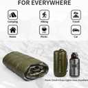 Down Camping Blanket - Lightweight, Packable, Warm & Puffy Outdoor Travel Quilt for Sleep, Hiking, Backpacking, Stadium, Festivals, Water-Resistant Sleeping Bag 55"x79"