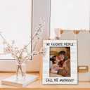 Beliran Memaw Gifts Picture Frame 5x7, Grandma Photo Frame, Christmas Mothers Day Birthday Gifts for Memaws, My Favorite People Call Me Memaw Wooden Picture Photo Frames for Desk Home Room Decor