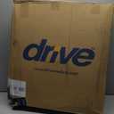 Drive Medical 11148-1 Folding Steel Bedside Commode Chair, Portable Toilet, Supports Individuals Weighing Up To 350 Lbs, with 7.5 Qt. Bucket and 13.5 Inch Seat, Grey