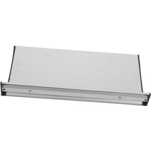 GLEAVI Flat Aluminum Alloy Blank Name Plate Holder for Office Home Commercial Use Wall Mount Sign Holder for Name Tags Vertical Display