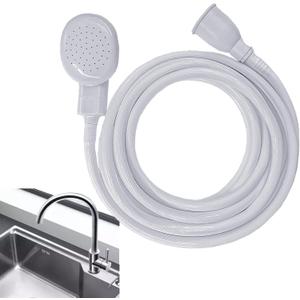 13.12FT Sink Spray Hose,Portable Sink Hose Faucet Sprayer, Shampoo Sprayer Handheld Faucet Shower Head Spray for Bathing Baby,Pets,Washing Hair,Rinsing Vegetables