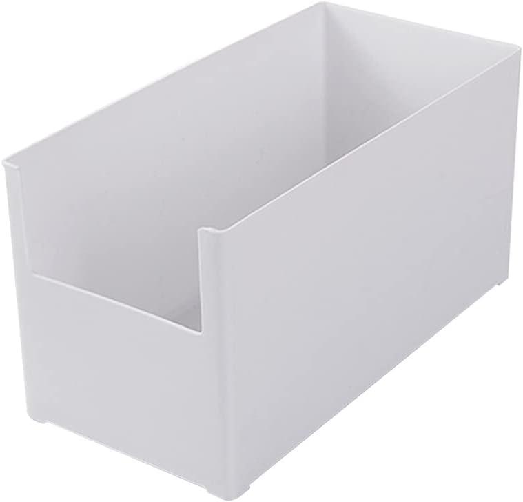 Japanese Kitchen Cabinet Storage Box For Case Stackable Bin Shelf Container Wardrobe Drawer Organizer Holder Clip For Home Office Wardrobe Drawer Organizer, Wide Section (Large)