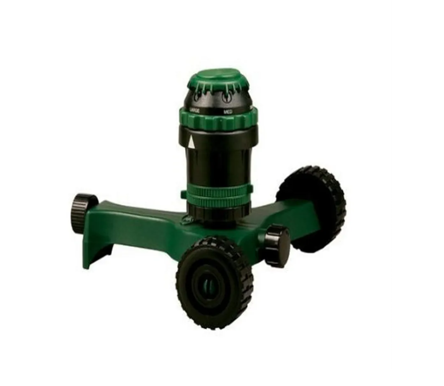 Orbit 58572N H2O-6 Gear-Drive Sprinkler on Plastic Wheel Base