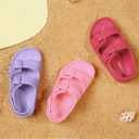 2 x INMINPIN Toddler Boys Girls Buckle Sandals Comfort Open Toe Sandal with Adjustable Back Strap (Pink)