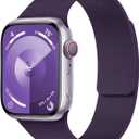 Magnetic Silicone Band Compatible with Apple Watch Band 38mm 40mm 41mm 42mm 44mm 45mm 46mm 49mm Women Men, Soft Waterproof Sport Strap for iWatch Series 11 10 9 8 7 6 5 4 3 2 1 SE Ultra (Plum Purple)